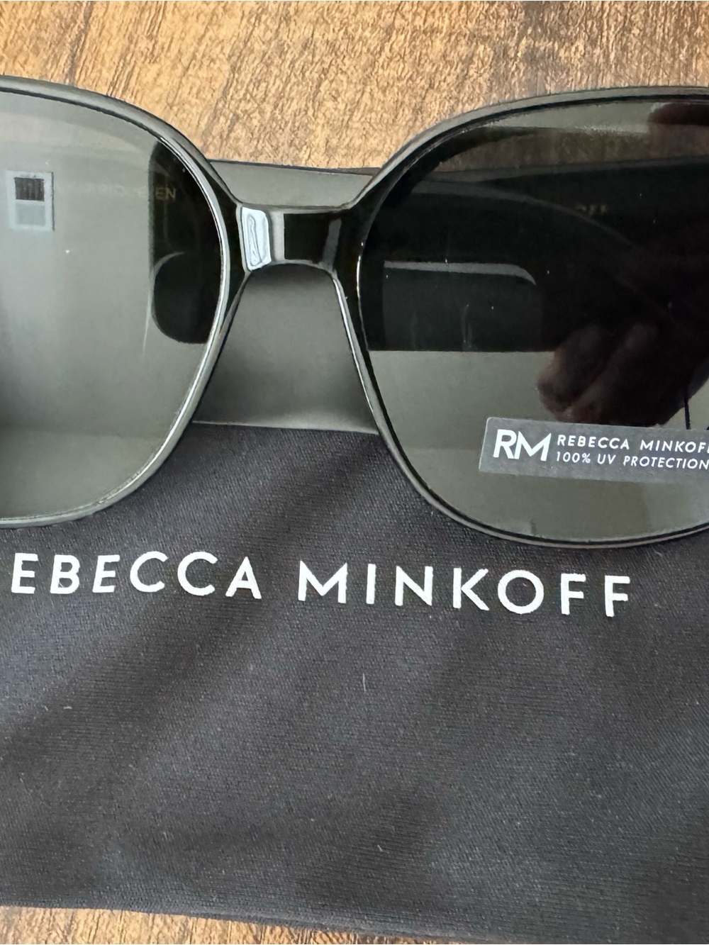 Rebecca Minkoff Black Women's Sunglasses with Dark Lenses